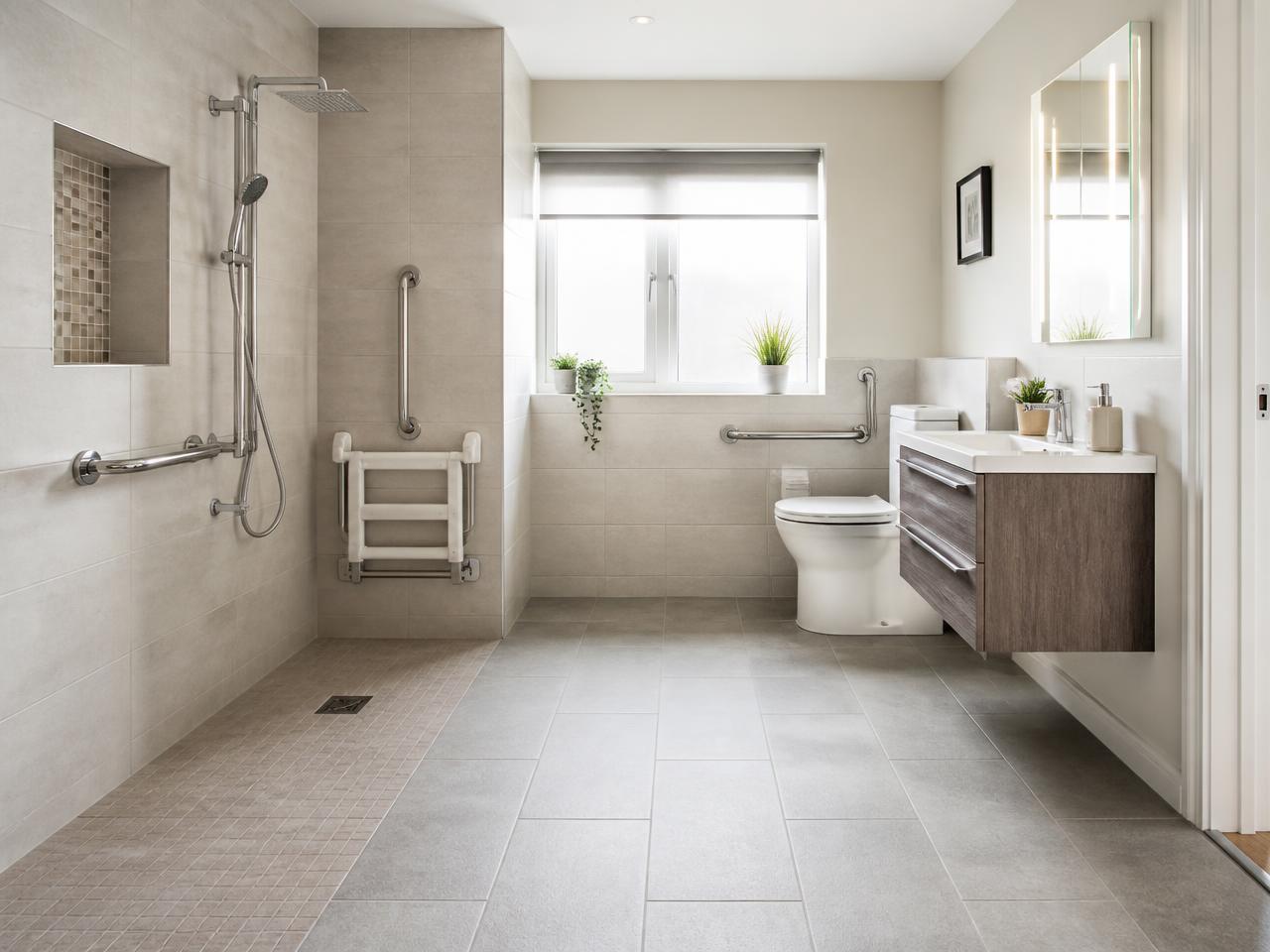 Grant-aided accessible refurb completed by Plan B for Nora from Kildare Town