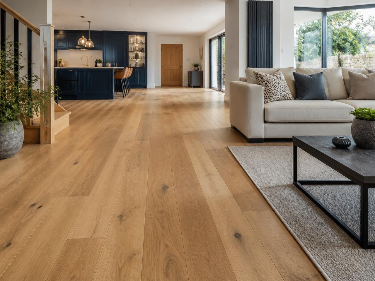 Canadia engineered wood flooring completed by Plan B for Aoife from Kilcullen